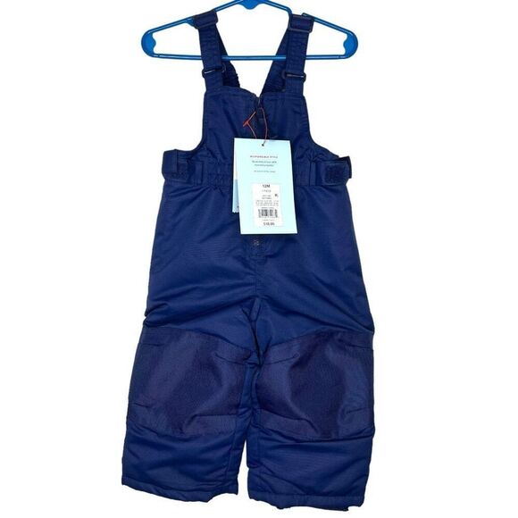 NEW Cat & Jack Baby Snow Bib Navy Blue 12M - Picture 2 of 8